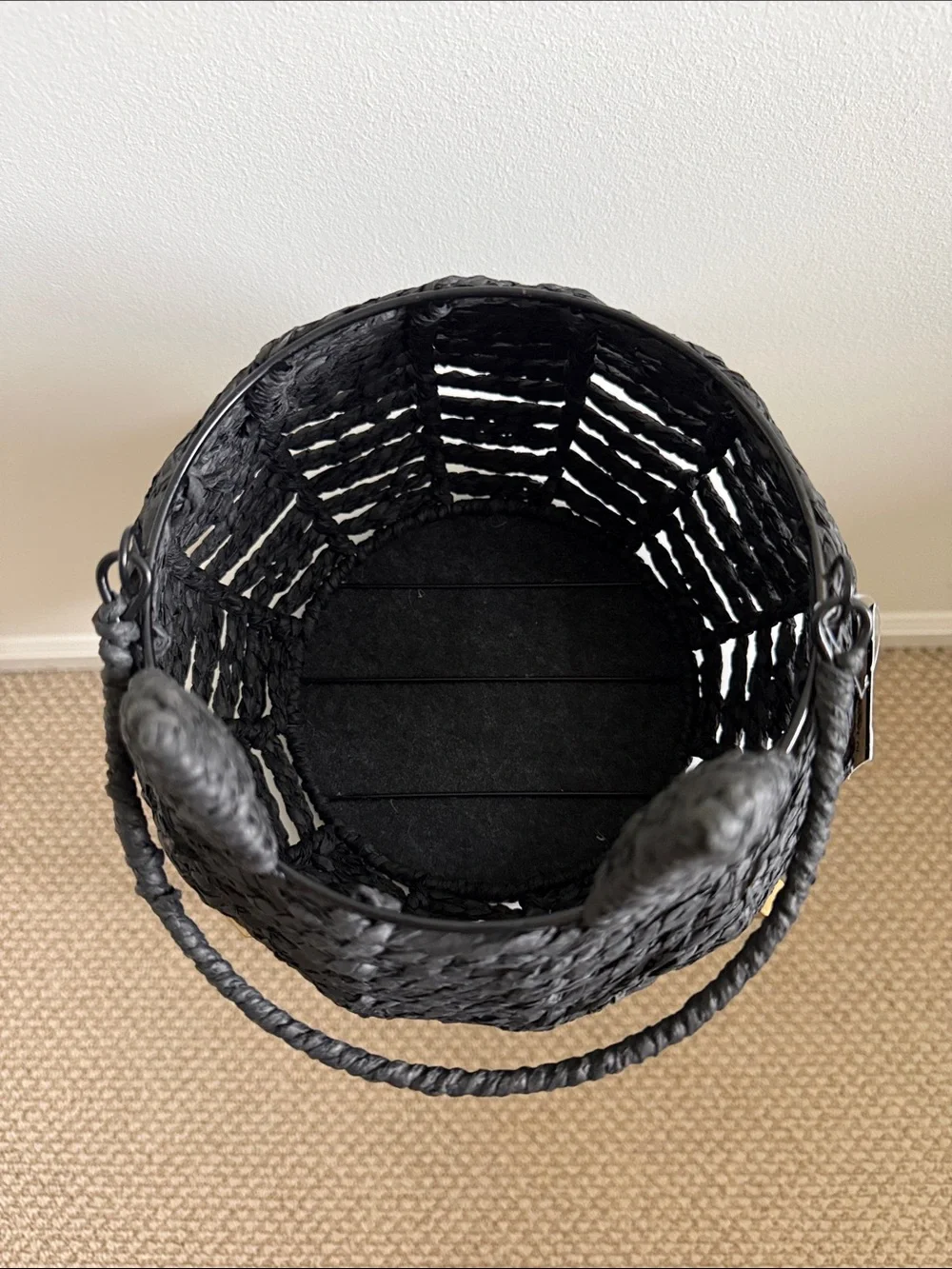 2026 Target Bullseye Playground Black Cat Halloween Woven Storage Basket